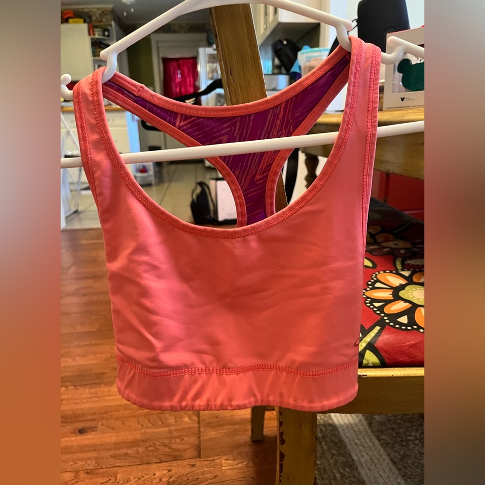 Reversible sports bra
